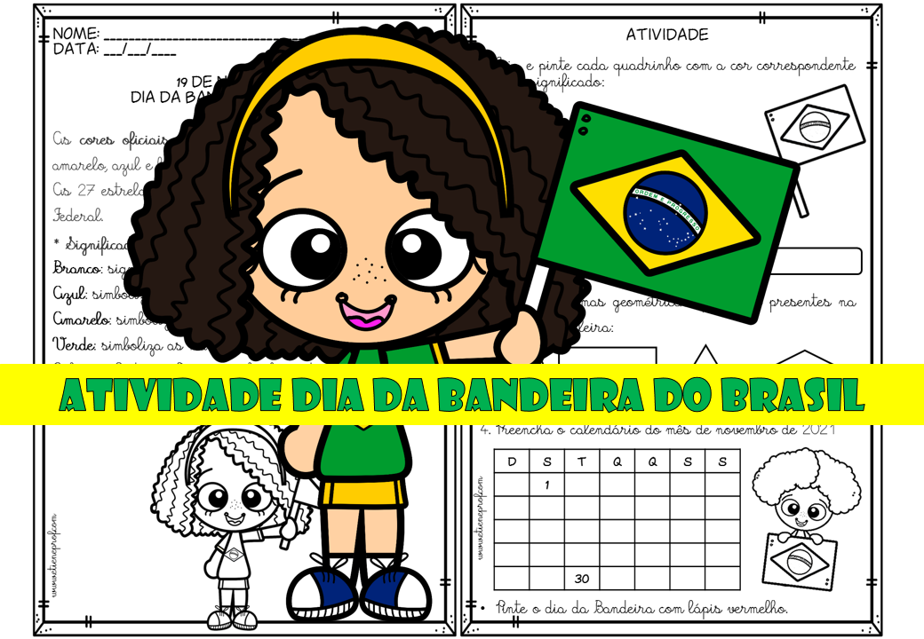 atividades lúdicas bandeira do brasil imprimir