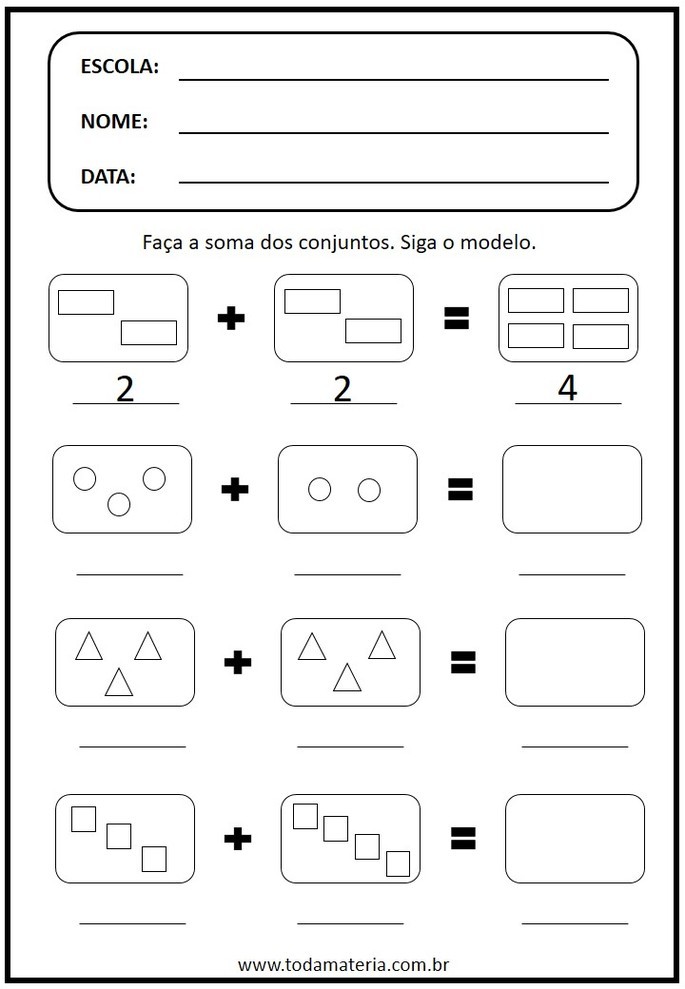 atividades de matemática para educação infantil 5 anos formas geométricas
