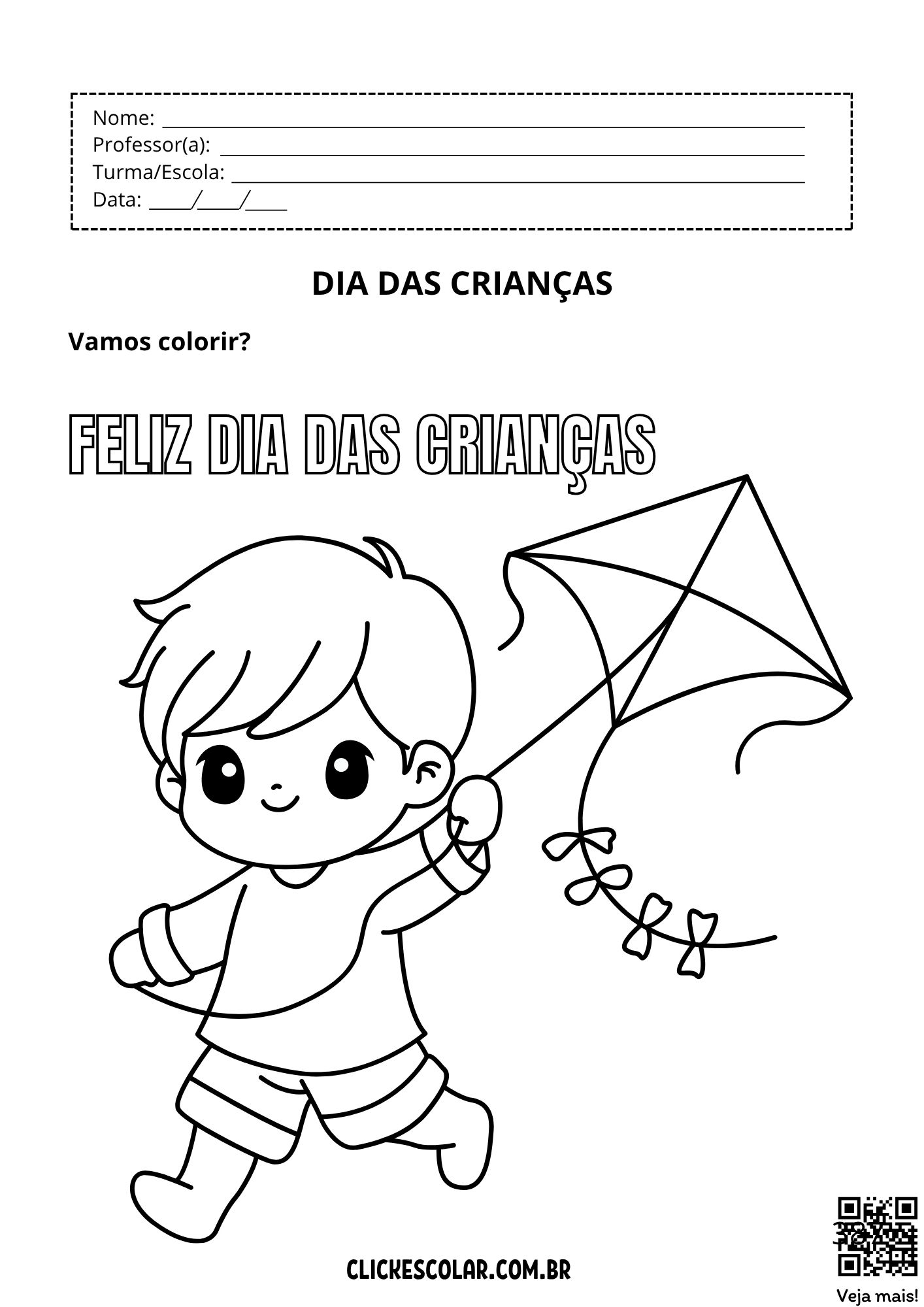 atividades do dia das crianças