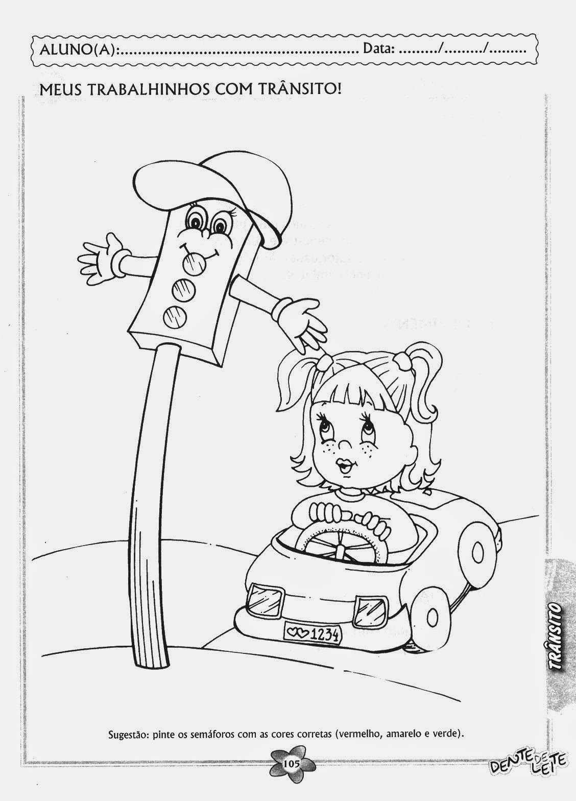 atividades de trânsito para educação infantil para imprimir