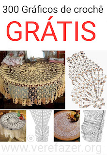 gráficos de crochê para decoração de casa