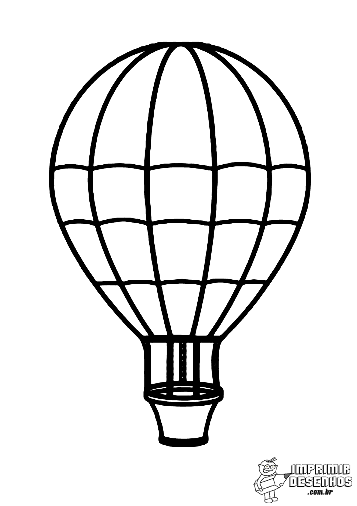 desenho de balão para colorir
