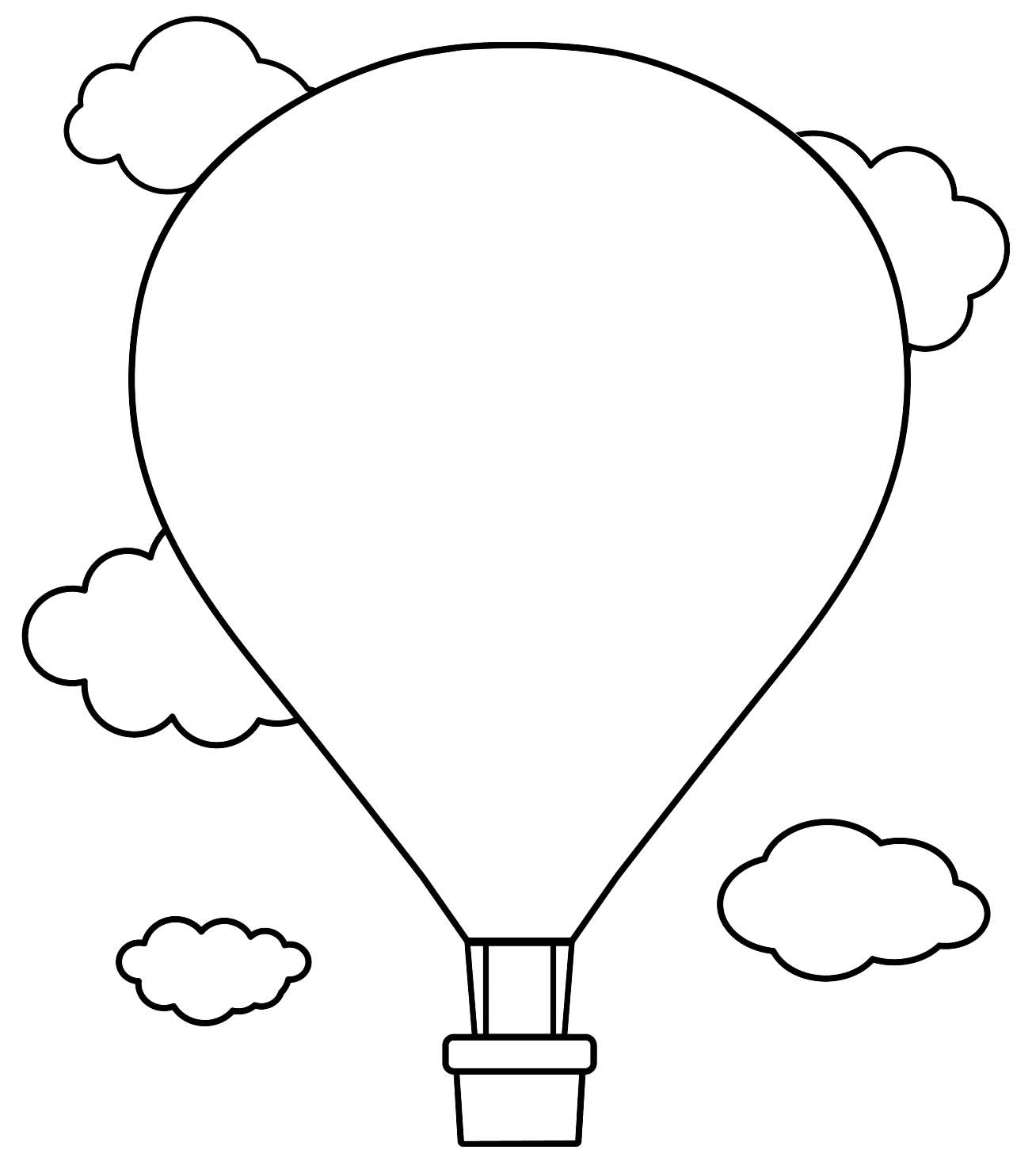balão para imprimir grátis