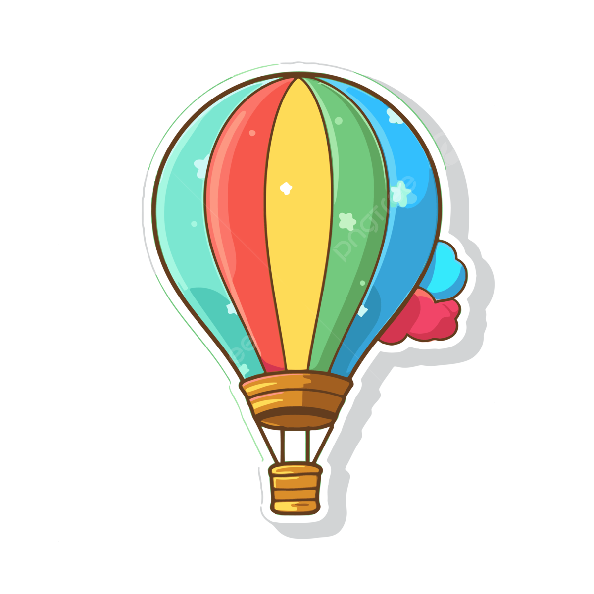 balão junino para imprimir