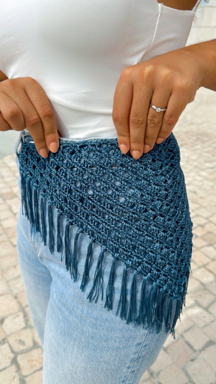 bandana de crochê