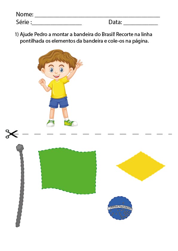 bandeira do brasil para recortar