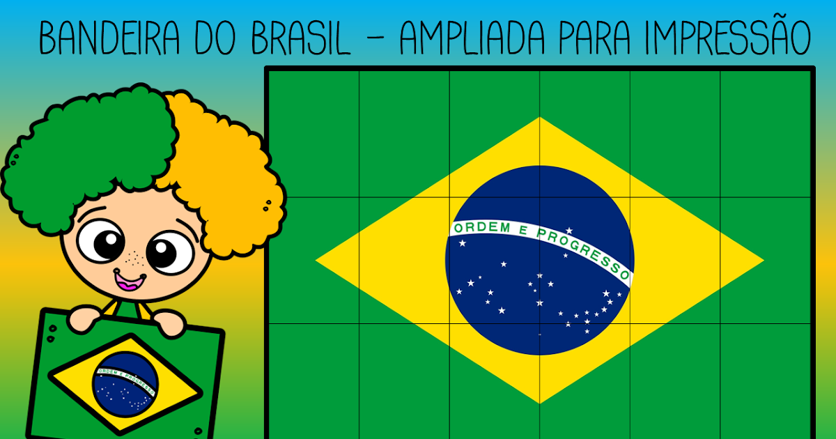 bandeira do brasil para atividades infantis