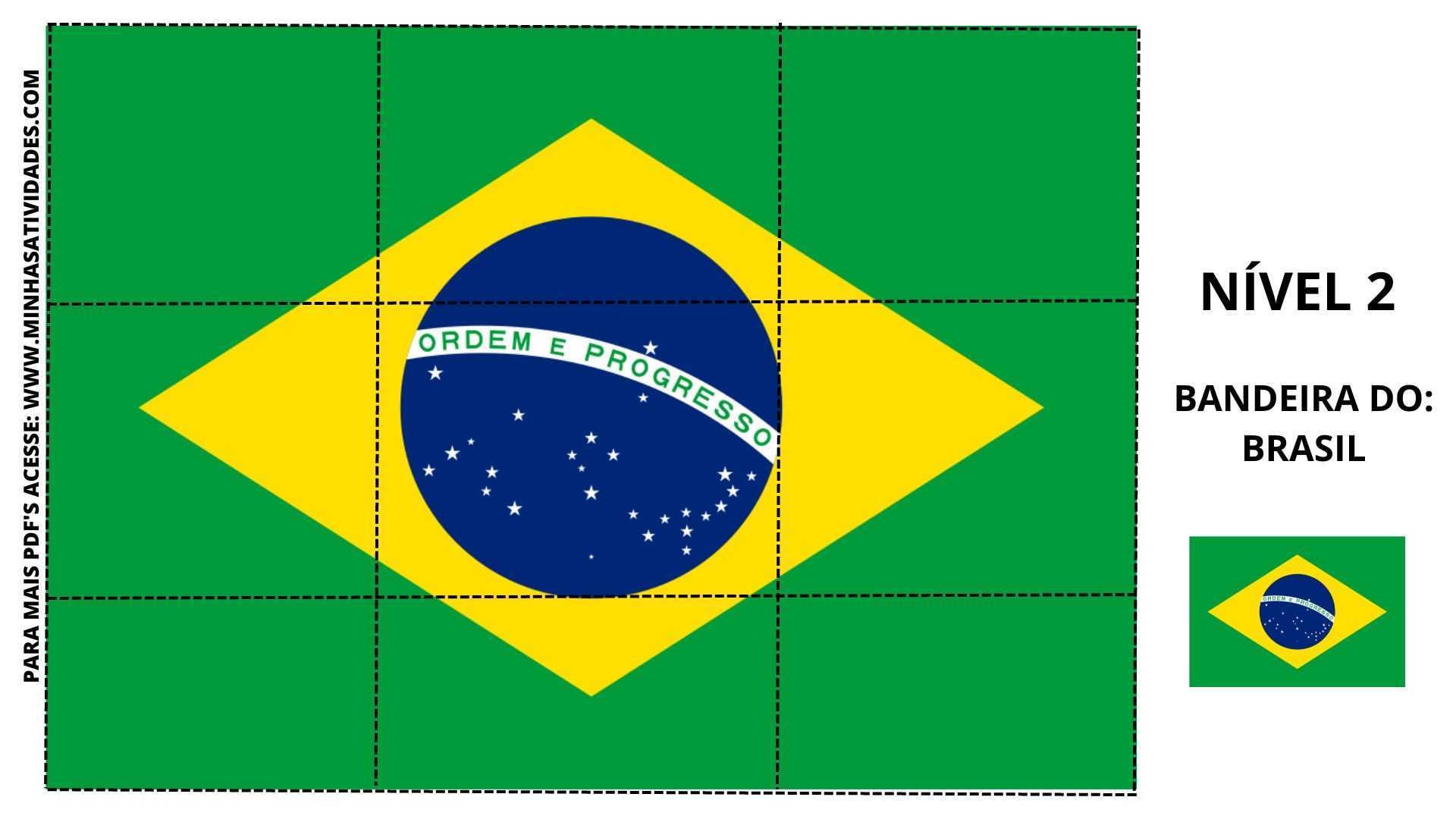 bandeira do brasil para educação infantil