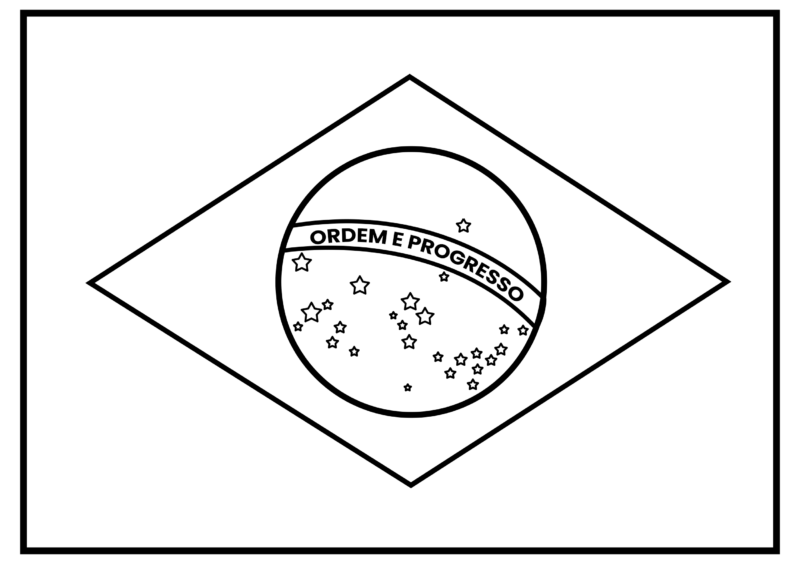 bandeira do brasil em alta qualidade para imprimir