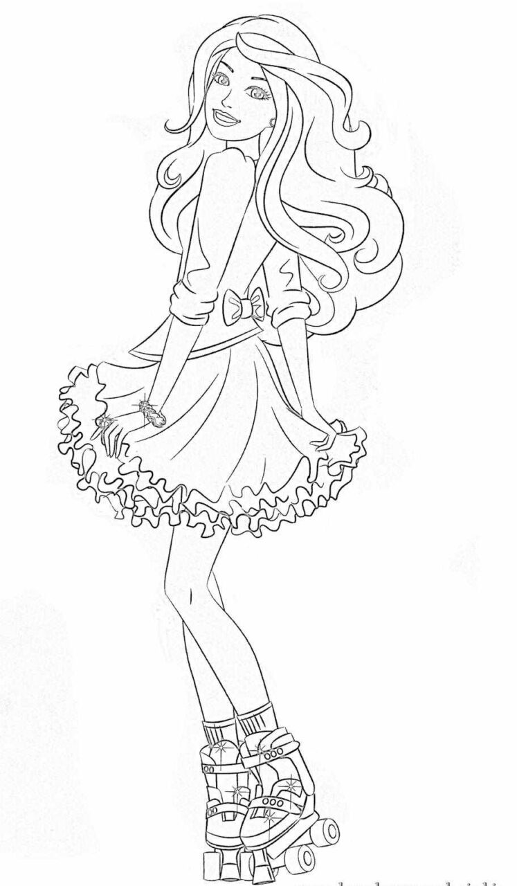 barbie para pintar