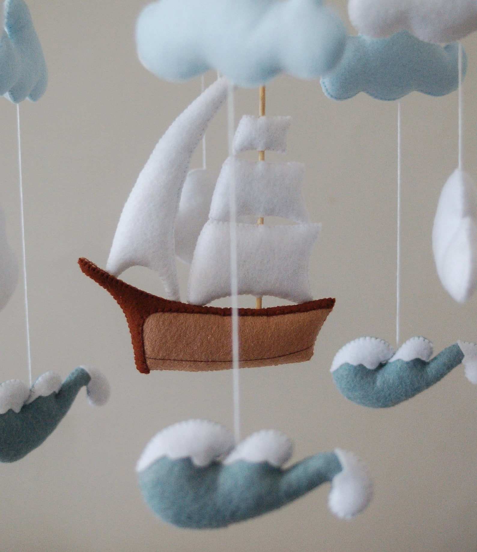 barco em feltro