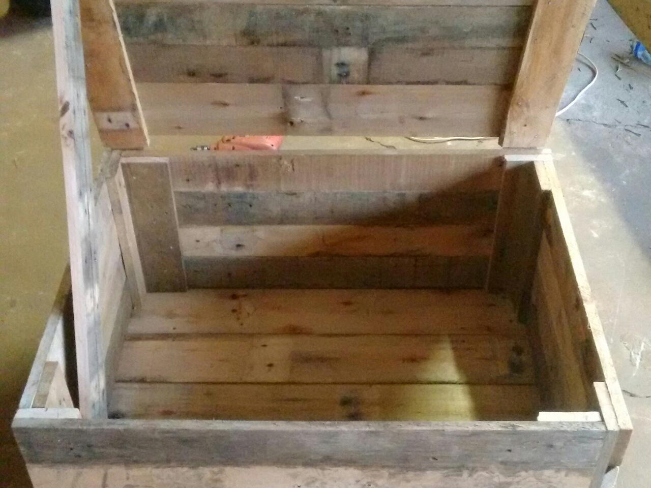 ideias criativas bau de pallet