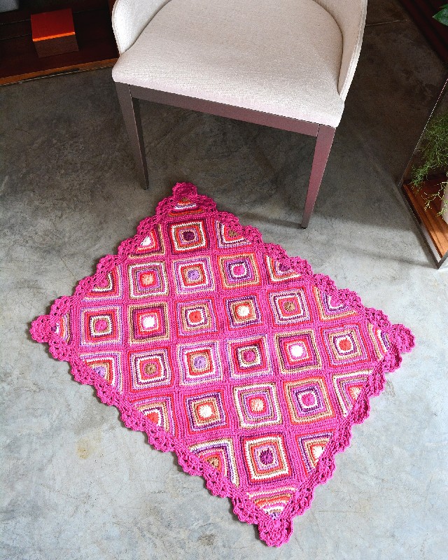 Bicos de Crochê de Carreira Única: Rapidez e Beleza para Seus Tapetes