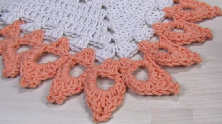 bico de crochê para pano de prato