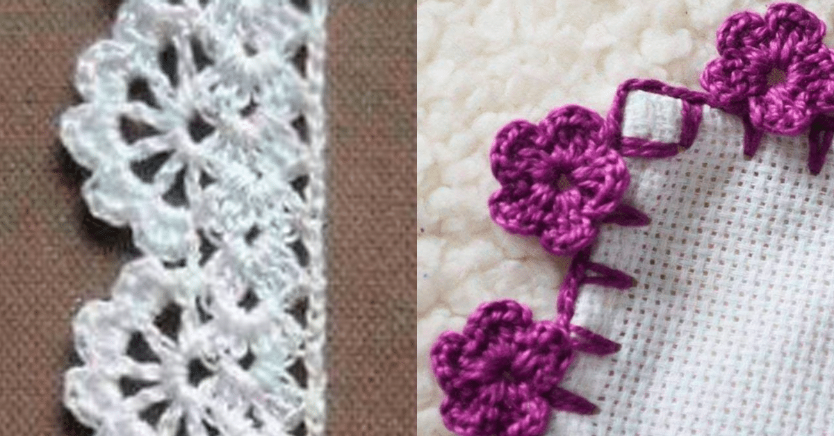 bico de crochê fácil