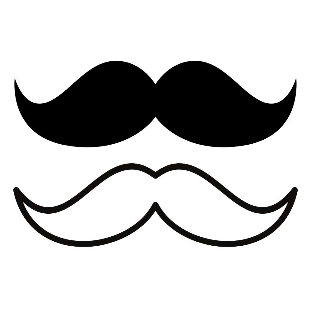 custo de impressão de moldes de bigode para eventos