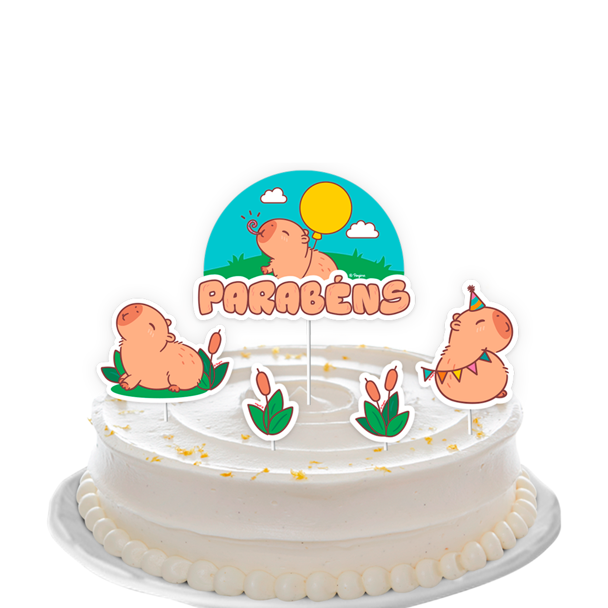 bolo capivara realista