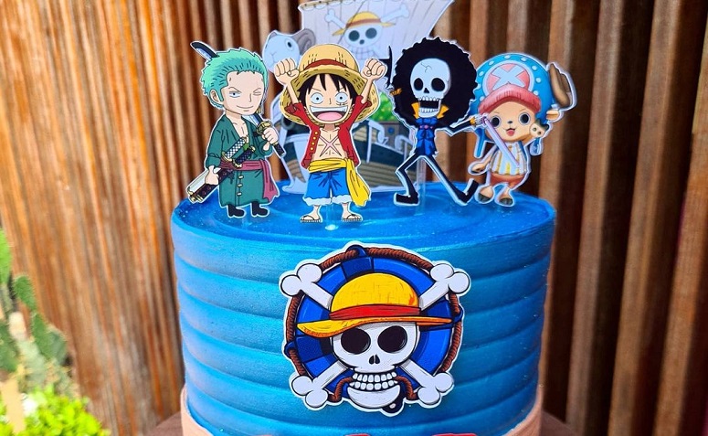 bolo one piece infantil
