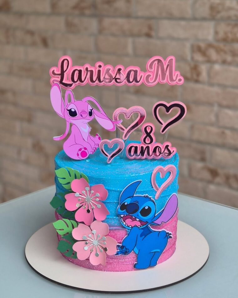 bolo stitch dois andares