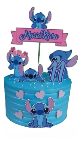 bolo stitch com papel arroz