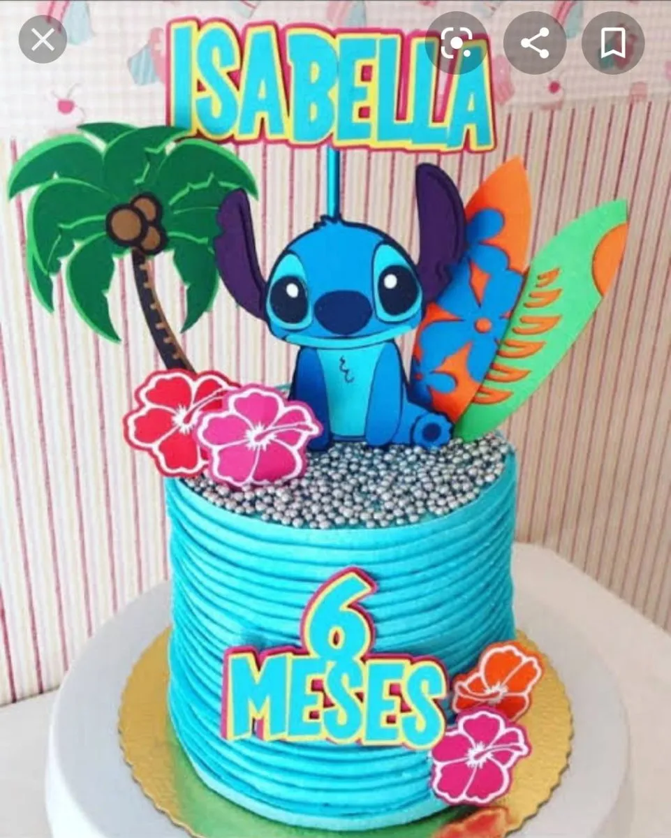 Bolo Lilo e Stitch Decorado