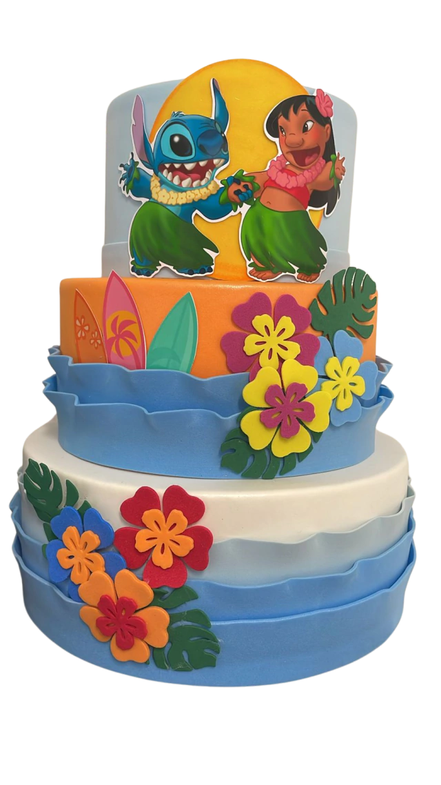 Bolo Lilo e Stitch Colorido