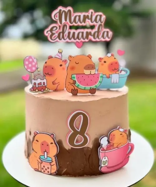 topo de bolo capivara