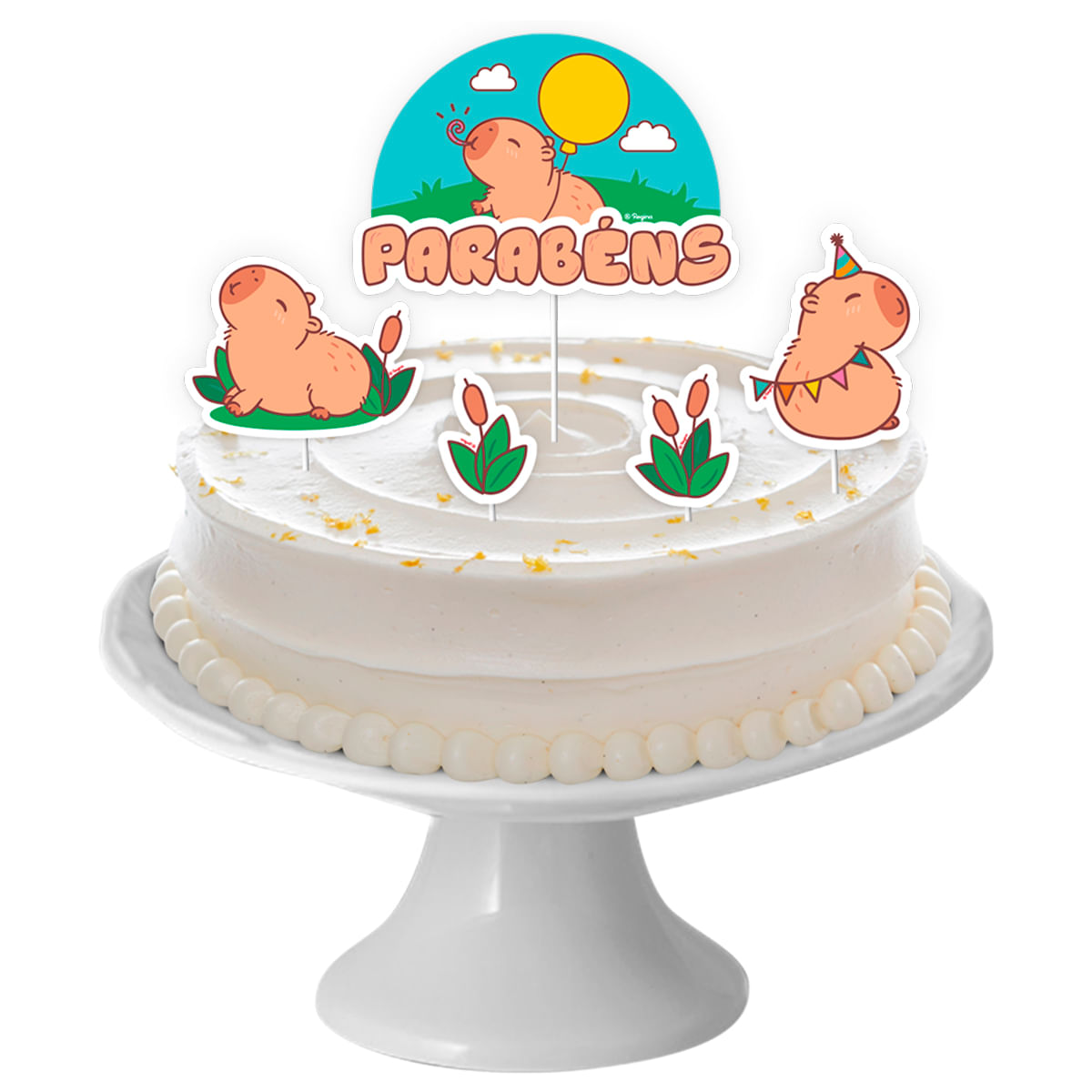 topo de bolo capivara