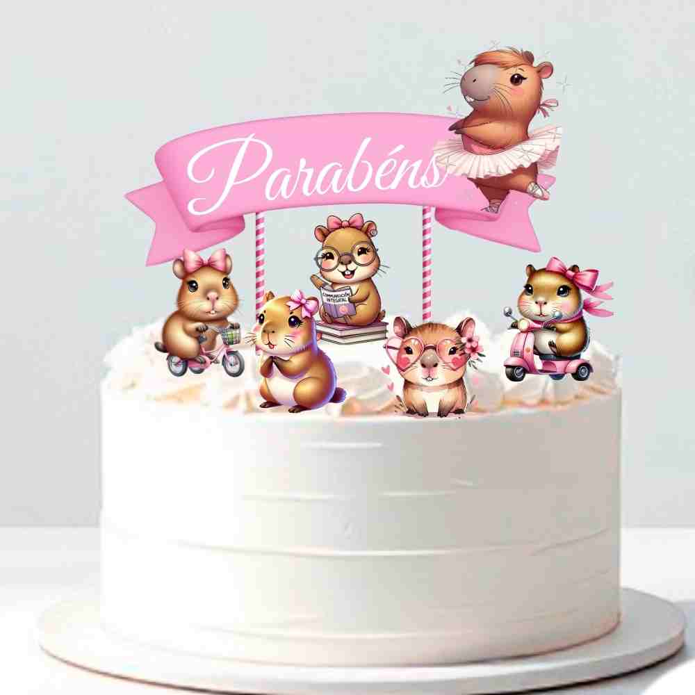 cupcake tema capivara