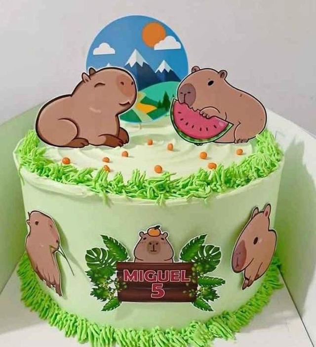 bolo capivara infantil