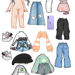 bonecas de papel para imprimir com roupas