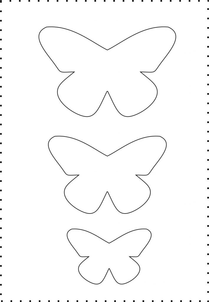 molde borboleta simples