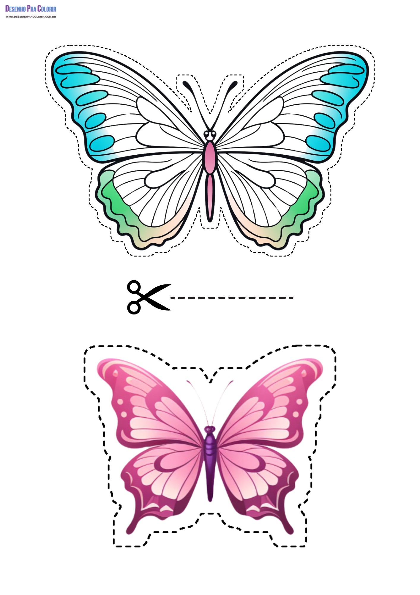 Moldes de borboletas para artesanato