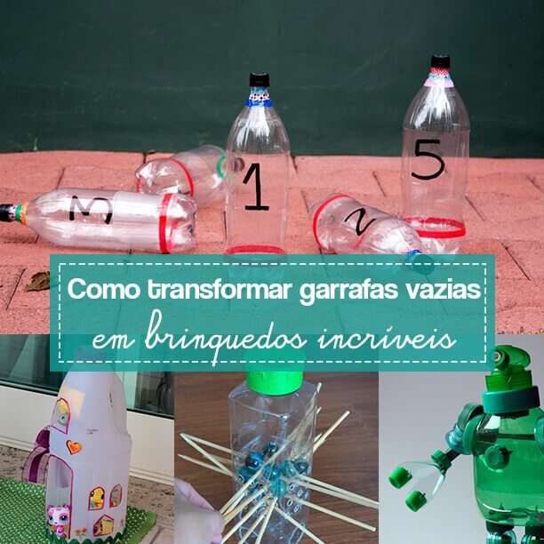 brinquedos reciclados de garrafa pet