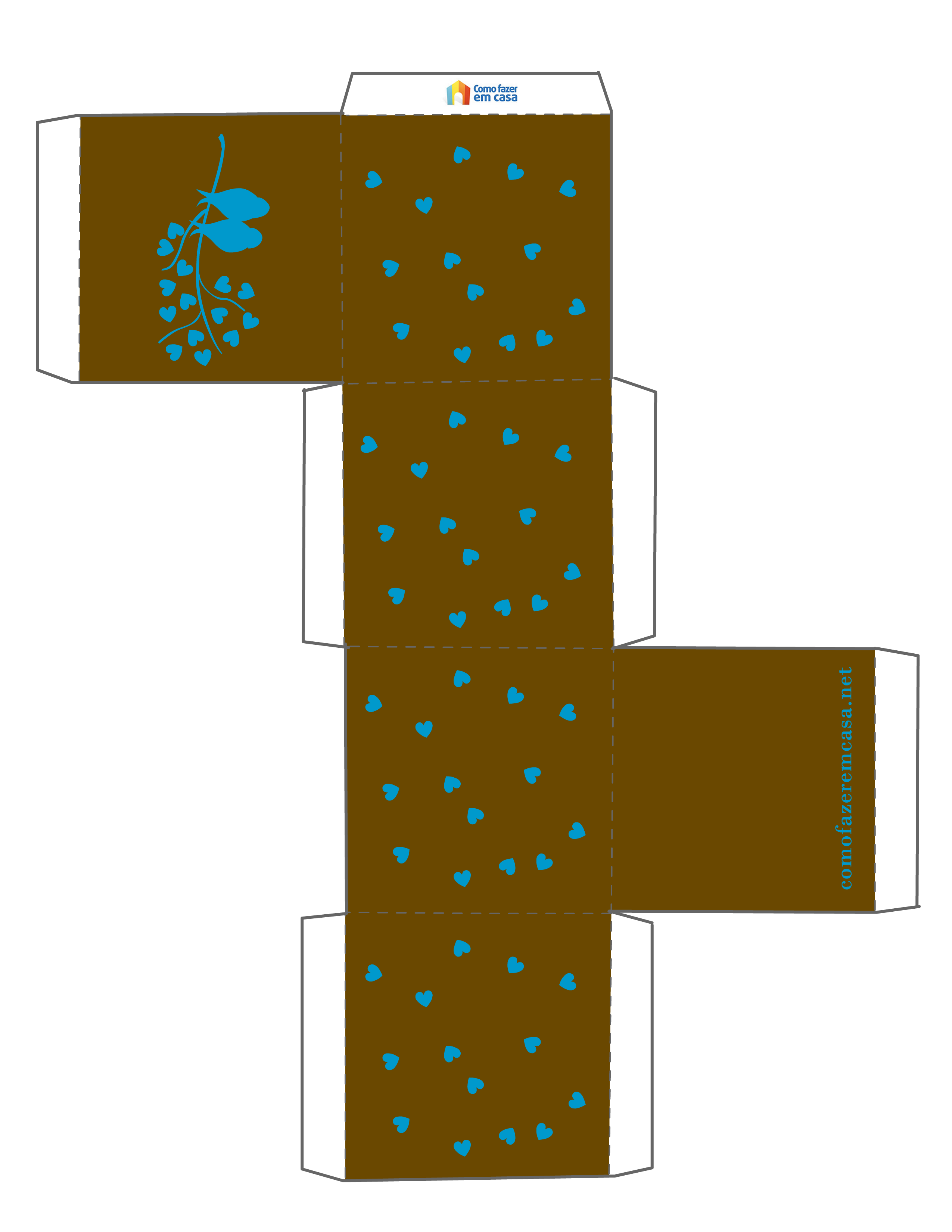 caixa surpresa para imprimir e montar