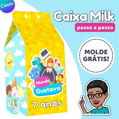 caixa milk para imprimir