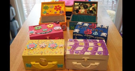 ideias de caixas de artesanato para decorar