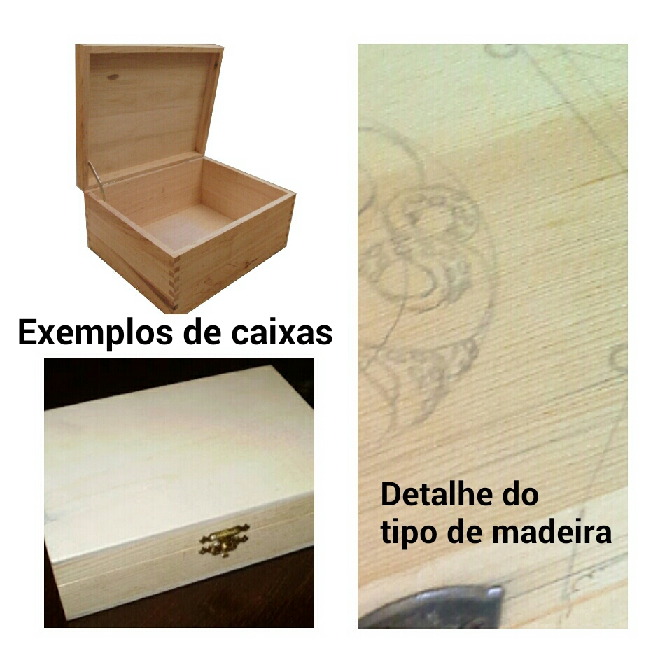 caixa de mdf decorada vs caixa de madeira decorada