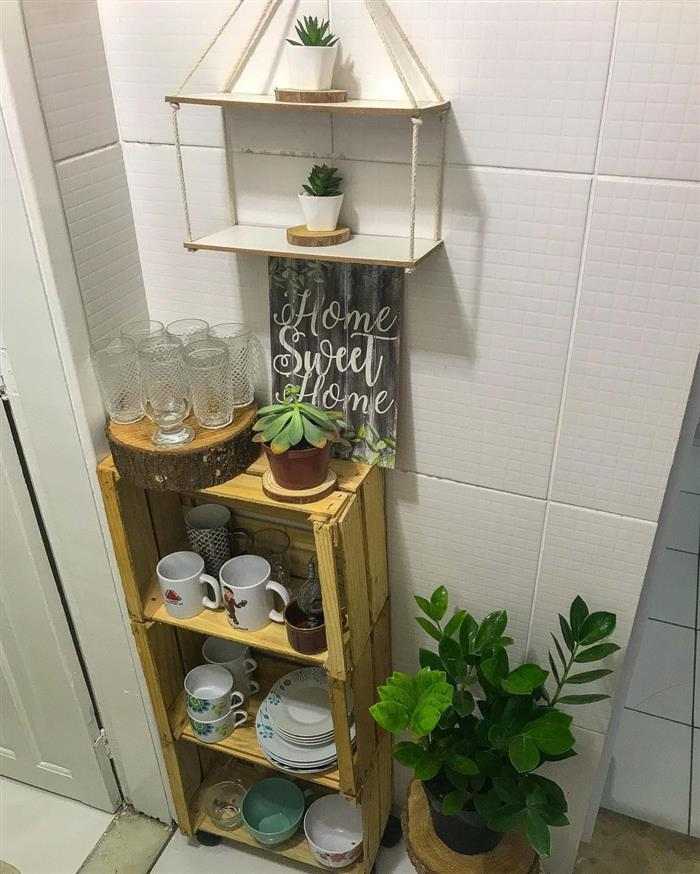 ideias de decoração com caixotes de feira