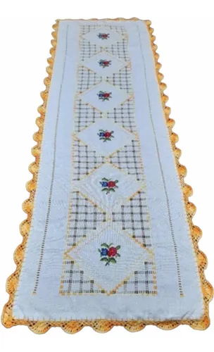 caminho de mesa ponto cruz