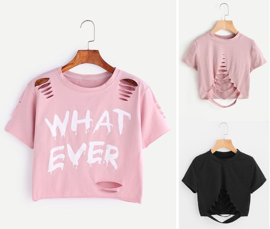 camiseta com corte de coração
