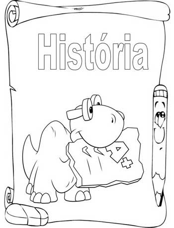 ideias criativas para capa de caderno de história