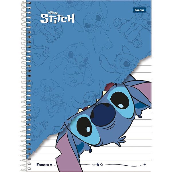 capa caderno stitch personalizado