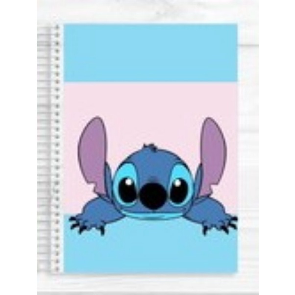 molde capa de caderno stitch