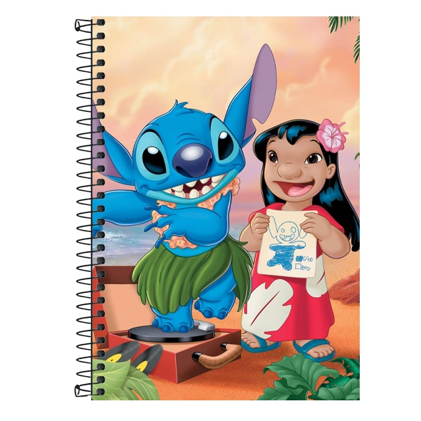 molde capa de caderno stitch