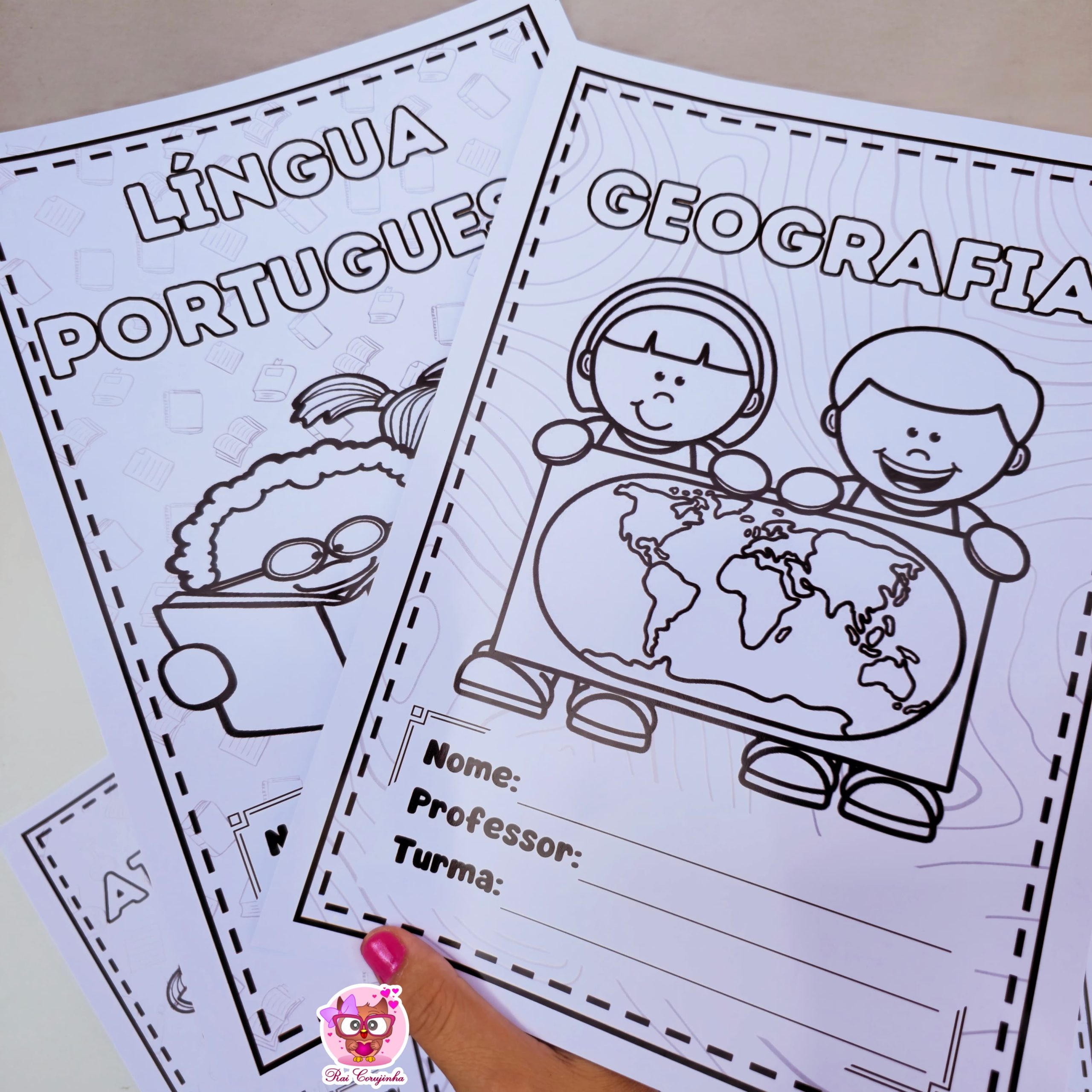 capa de caderno para colorir para pré-escola