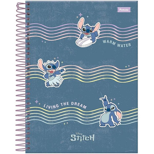 capa caderno stitch personalizada