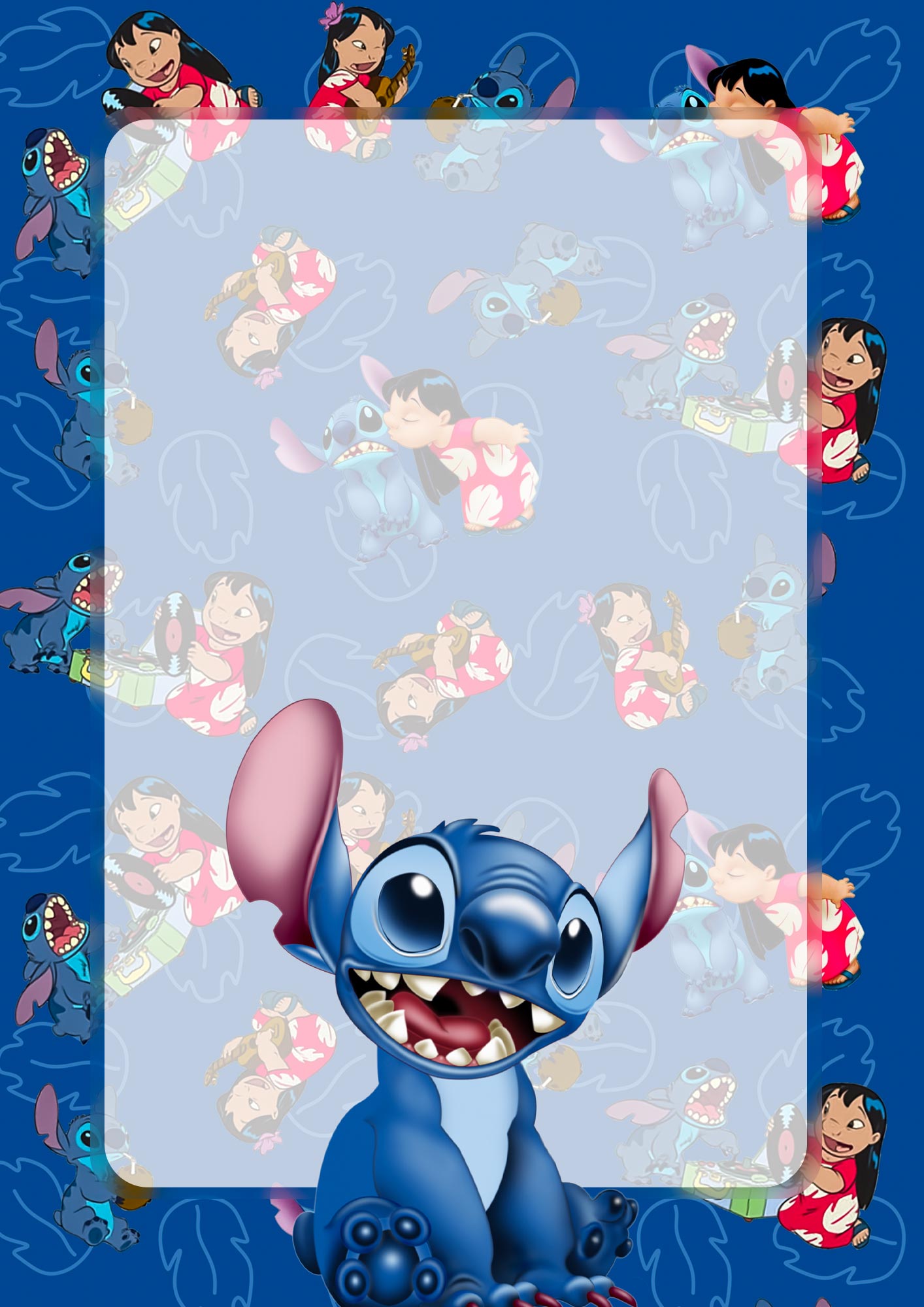 capa caderno stitch personalizada