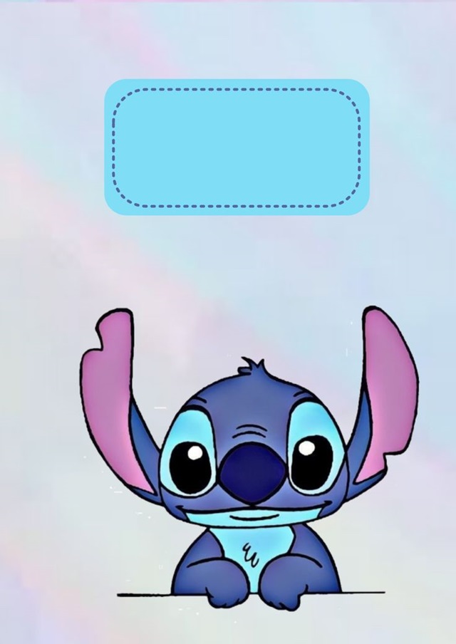 capa de caderno personalizada stitch com nome