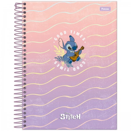 capa de caderno personalizada stitch para caderno universitário